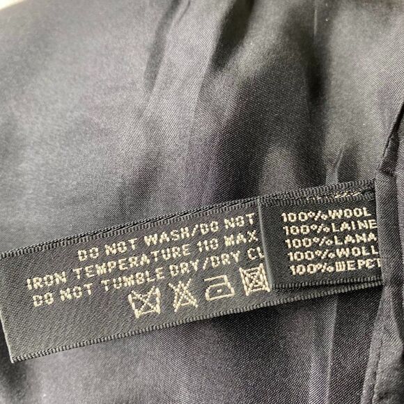 Ralph Lauren Black Wool Hi-Waist Pencil Skirt - Picture 16 of 16